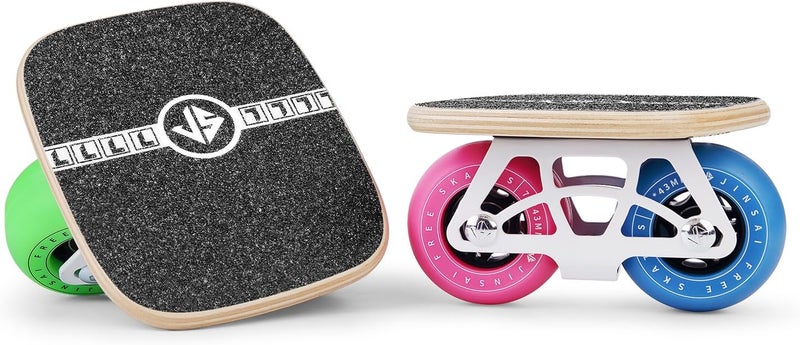Sanxup FreeSkates Portable Roller Road Drift Skates Plate, with Maple Deck Anti-Slip, Board Split Skateboard with PU Wheels High-end Bearings - Image 2
